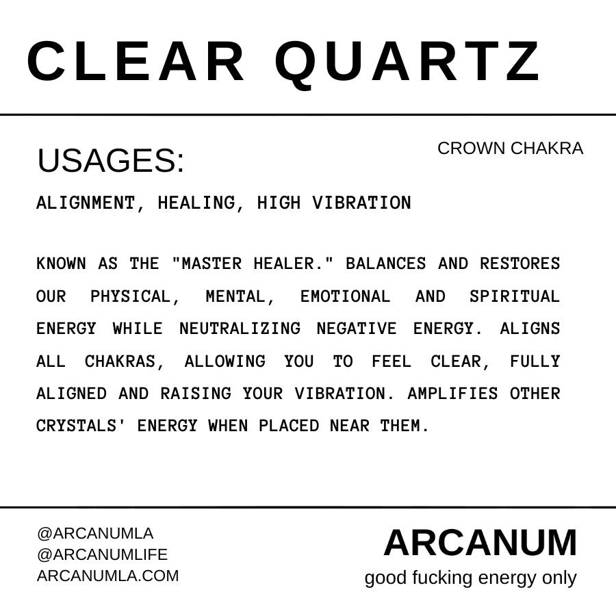 CLEAR QUARTZ