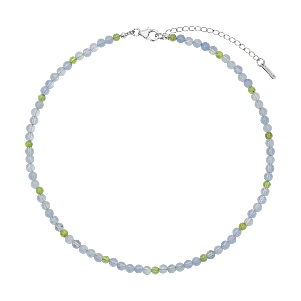 ARCANUM Choker - Aquamarine & Peridot