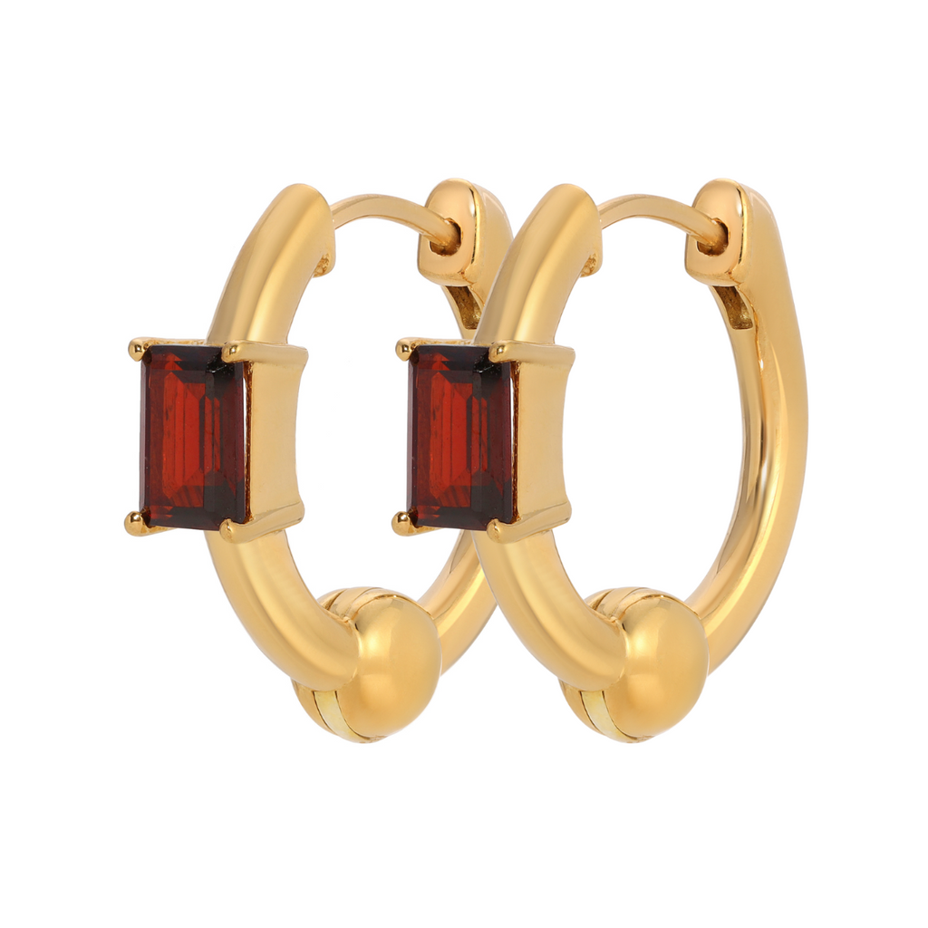 DECO Hoops - Garnet