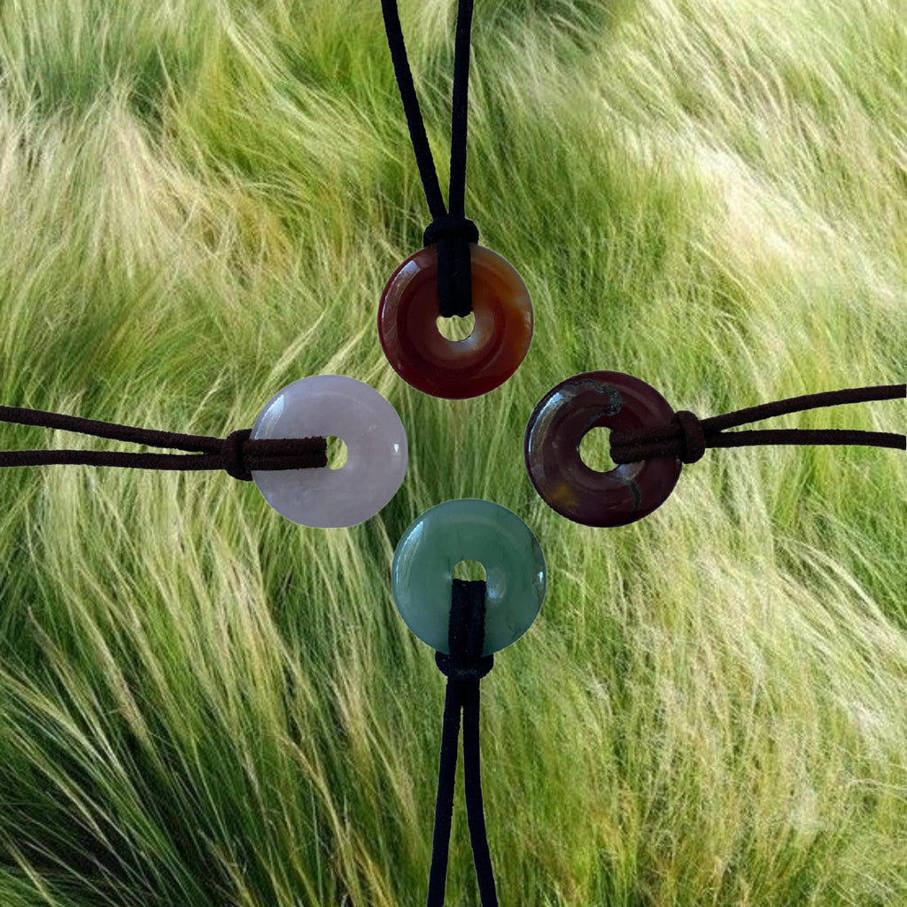 Donut Wrap Necklace - Green Aventurine