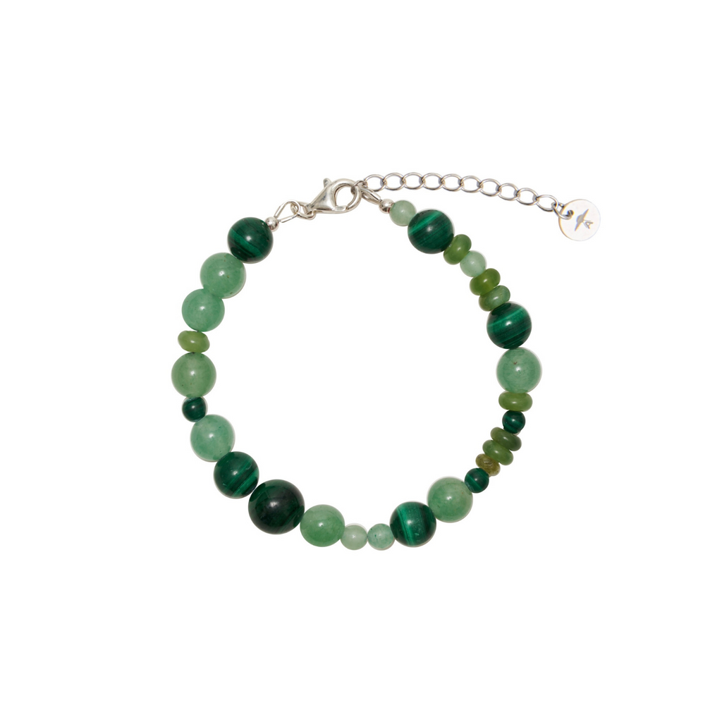 DAILY GREENS Bracelet - Malachite, Peridot & Green Aventurine