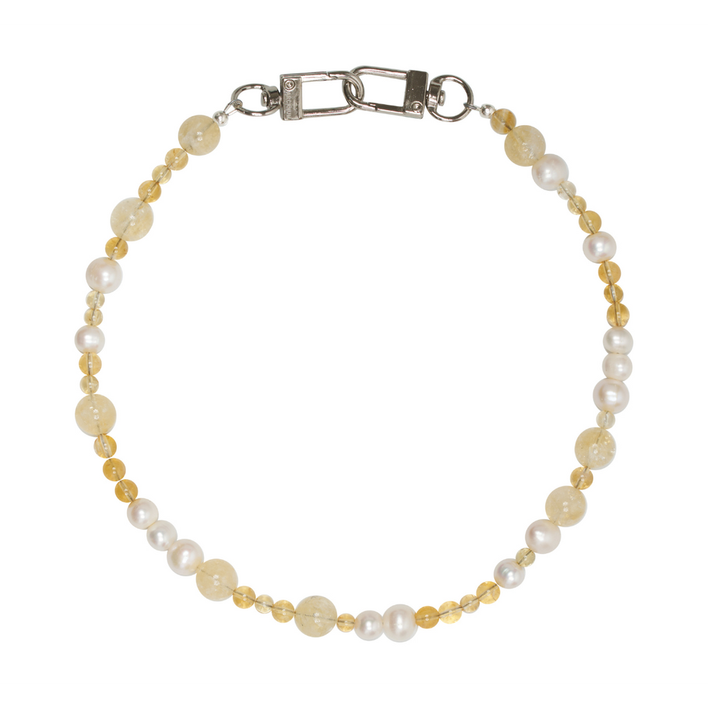 $$$ Magnet - Citrine & Freshwater Pearl (Discontinued Clasp)